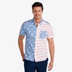 Chubbies The Uncle Sam Friday SS‎ shirt button down American flag size XXL